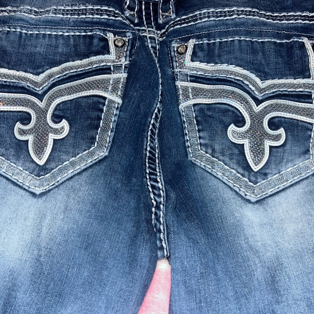 Rock Revival Women’s Boot Cut Jeans - Blue Denim